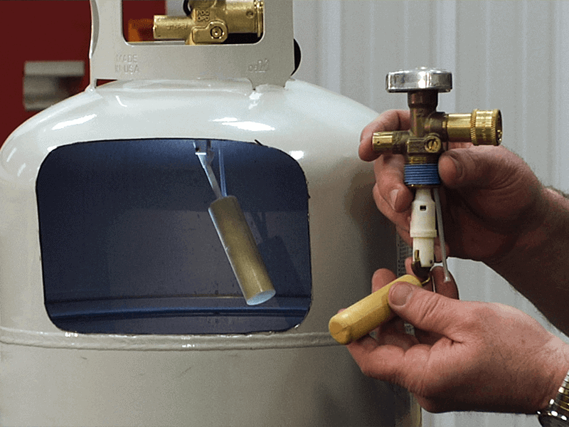 Overfilled Propane Tank