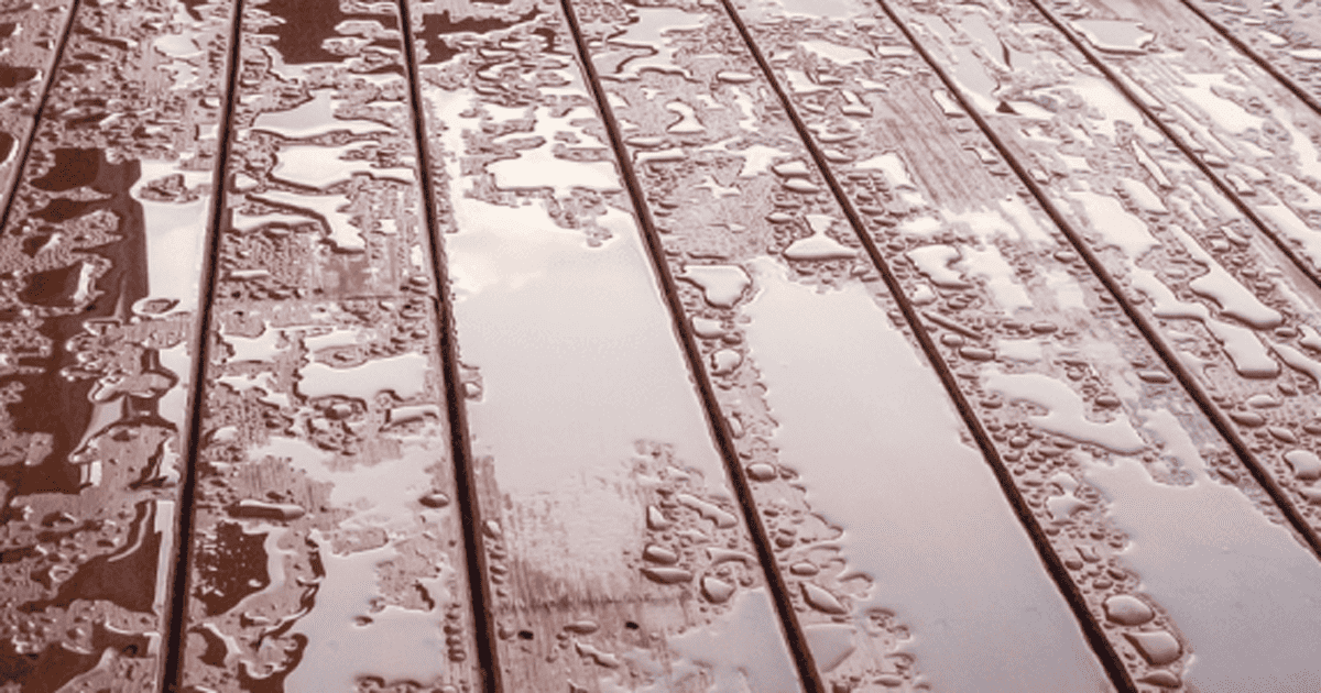 Water Pooling On Composite Deck