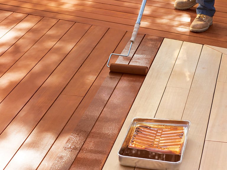 How To Paint Between Deck Boards