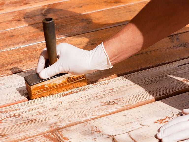 How To Paint Between Deck Boards