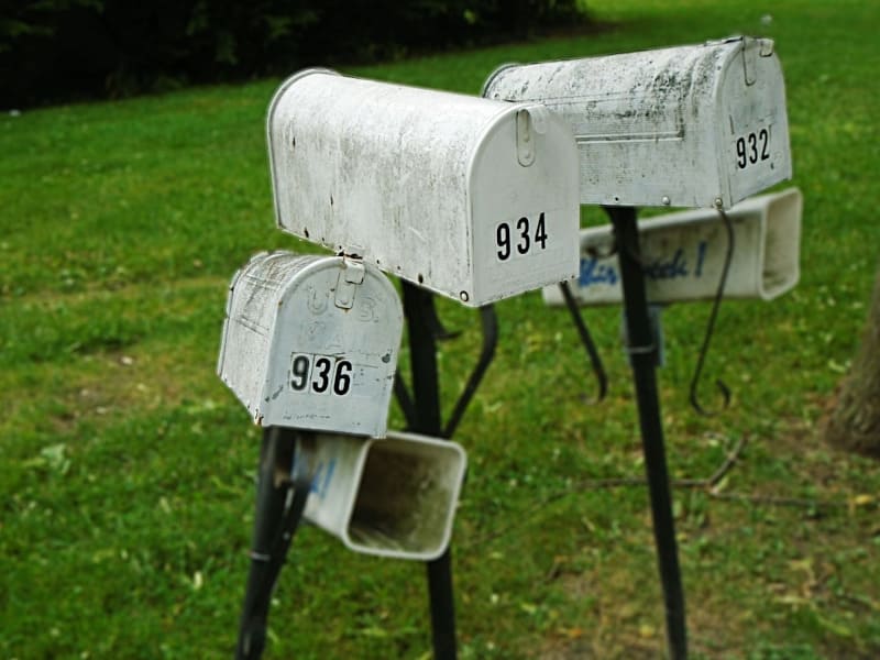 accidentally hit mailbox