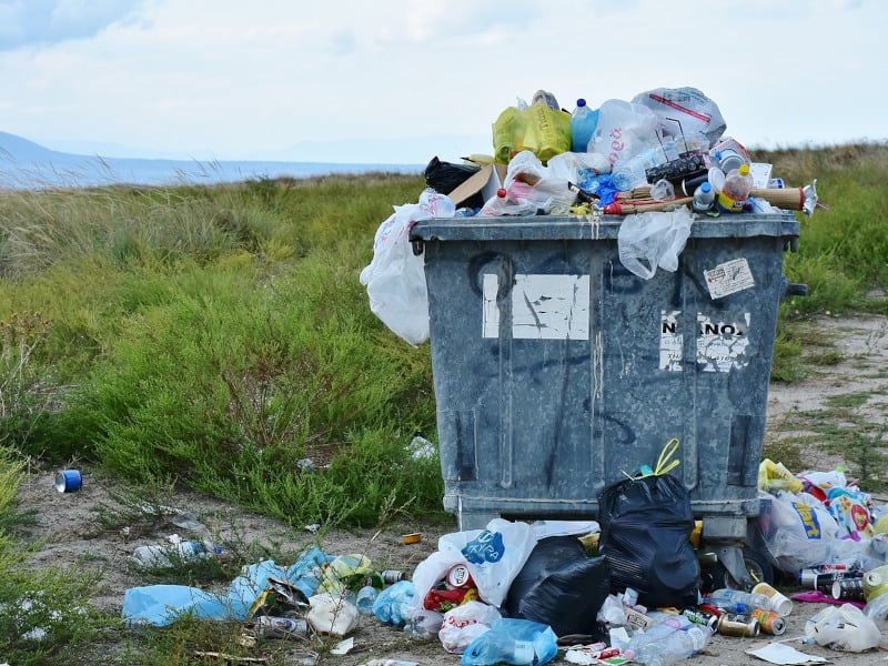 trash on property