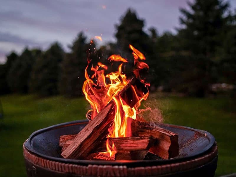 Fire Pit in Windy Conditions