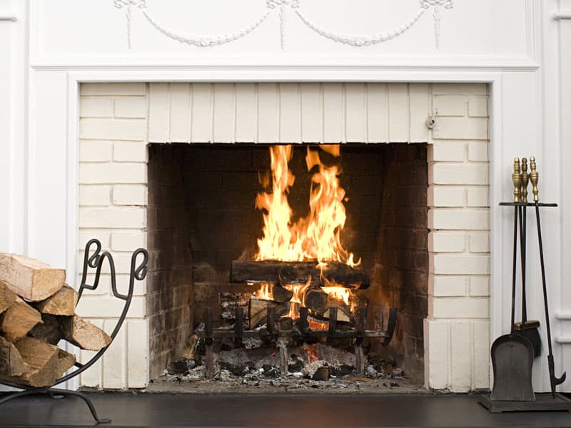 Fireplace in Windy Condition