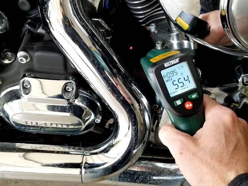 Measuring the heat of your bike's exhaust
