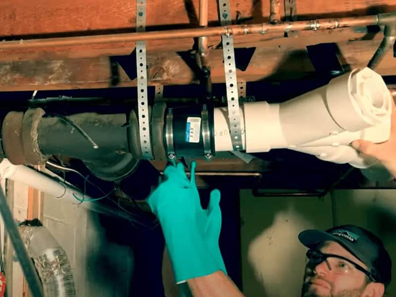 Tightening the Fernco Coupling