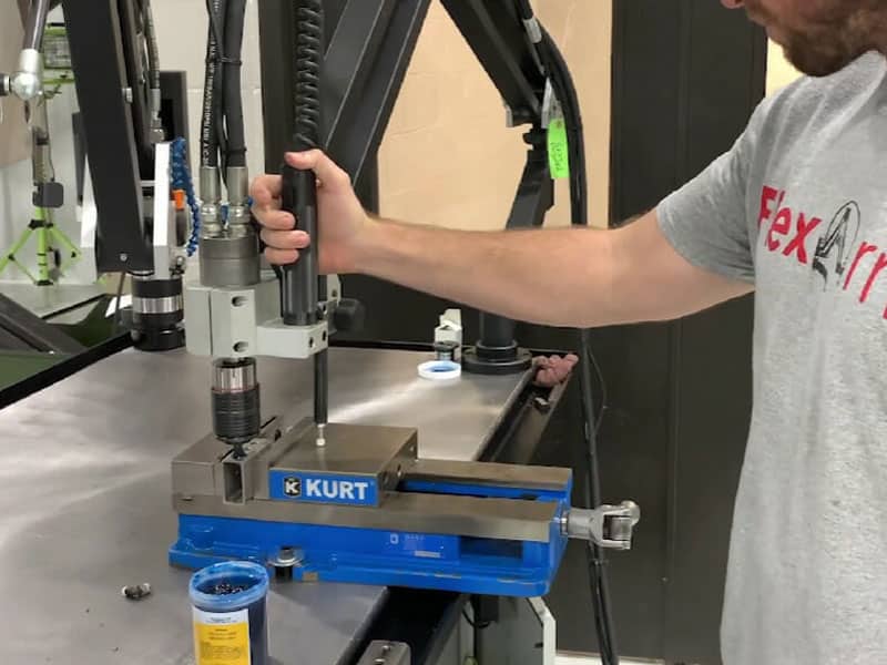 tapping a hole with a 18' NPT tap