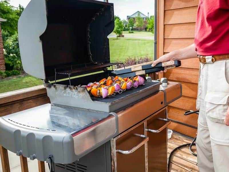 Grilling safely on your deck