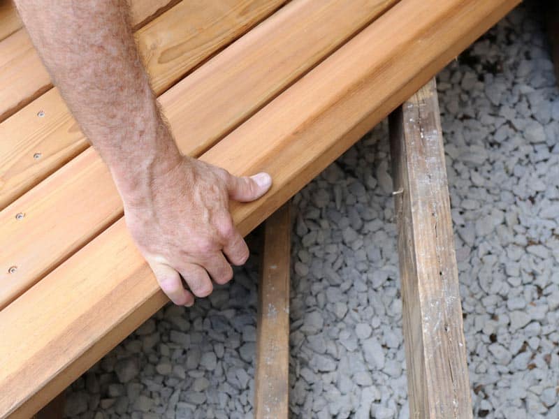 Selecting dry deck boards