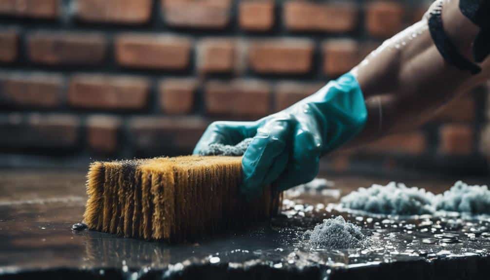 clean brick wall exterior