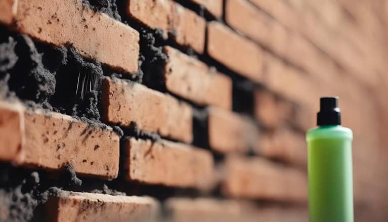 removing soot from brick