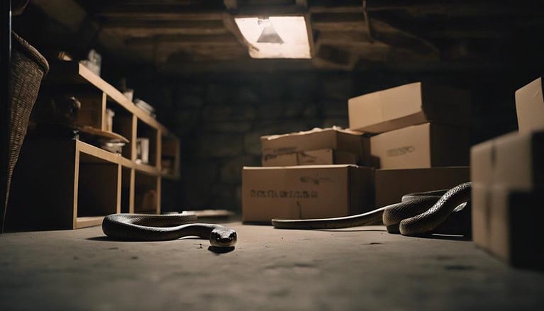 snake removal from basement