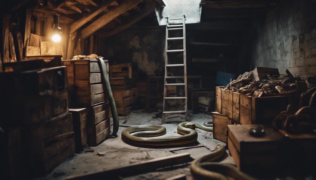 snakes in dark places