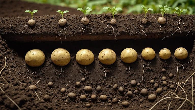 planting potatoes too deep