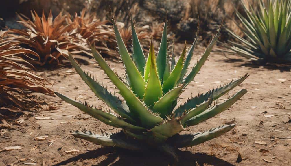 reviving a wilting aloe