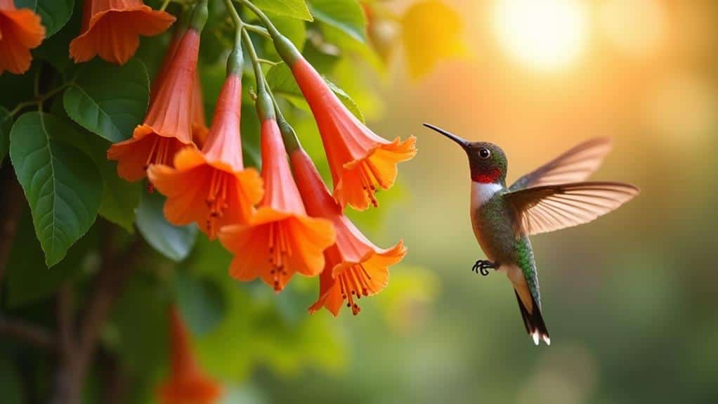 choosing orange flowering vines