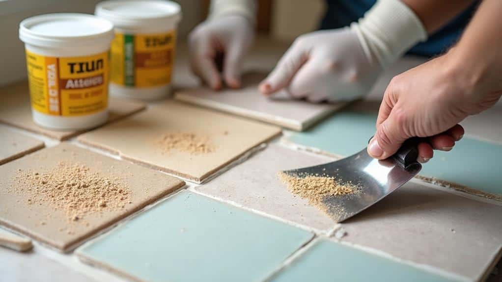 different tile adhesive types