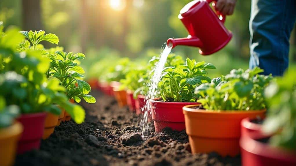 effective container plant watering