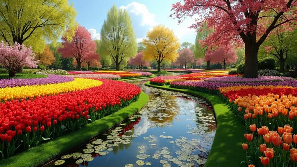 stunning floral display park