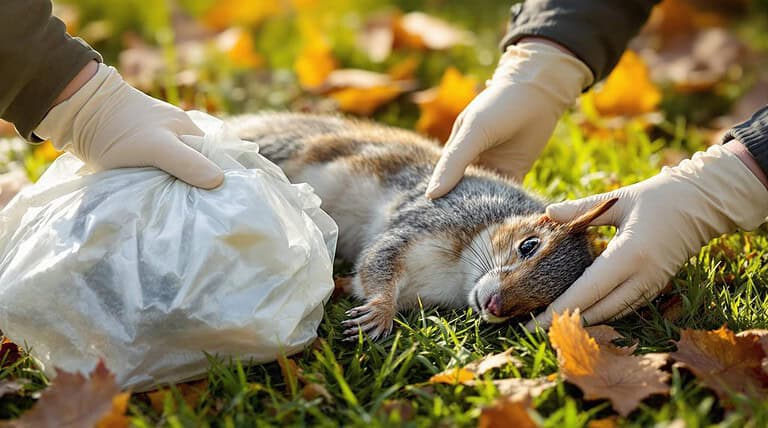 dead squirrel disposal guide