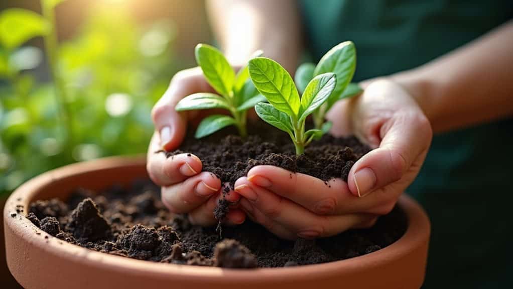 carefully nurture young plants