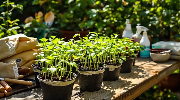 harden off snapped seedlings