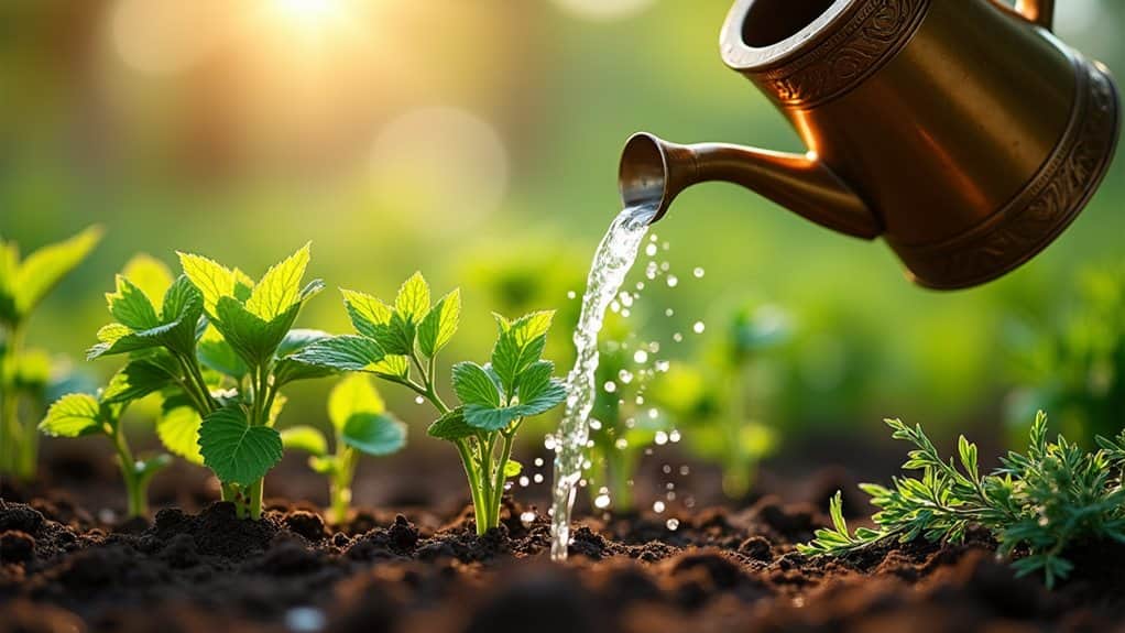 herb garden watering tips