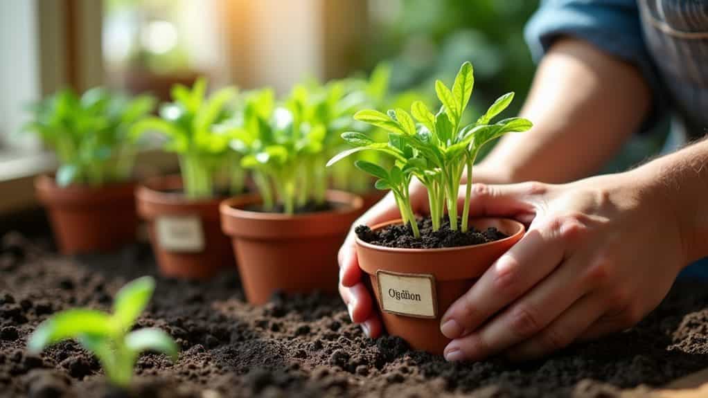 identifying new plant containers