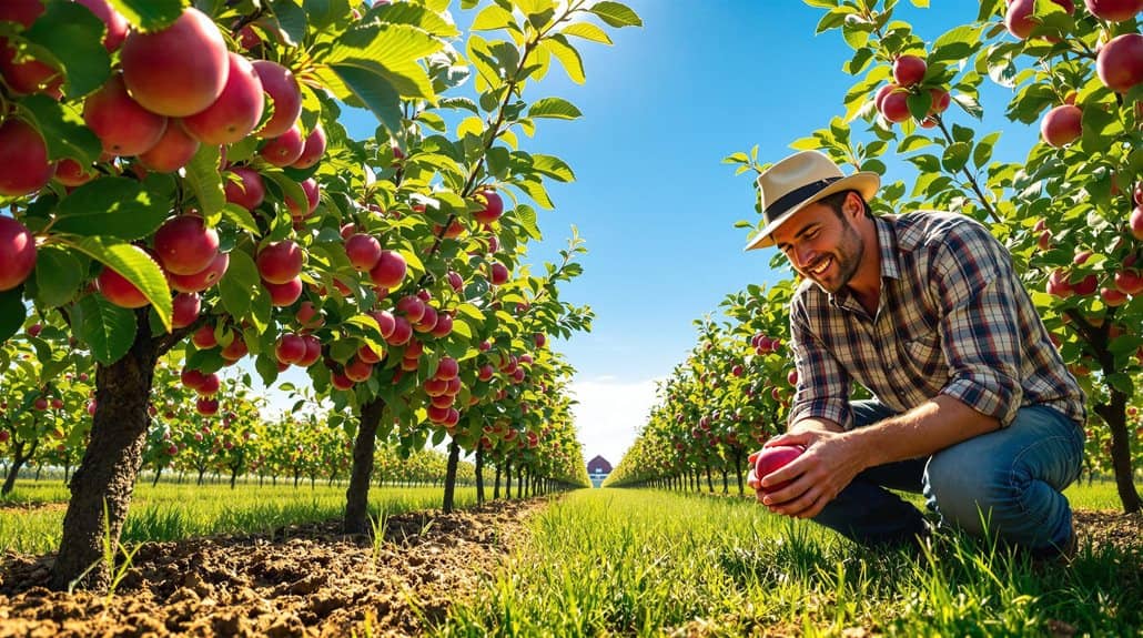organic apple cultivation success