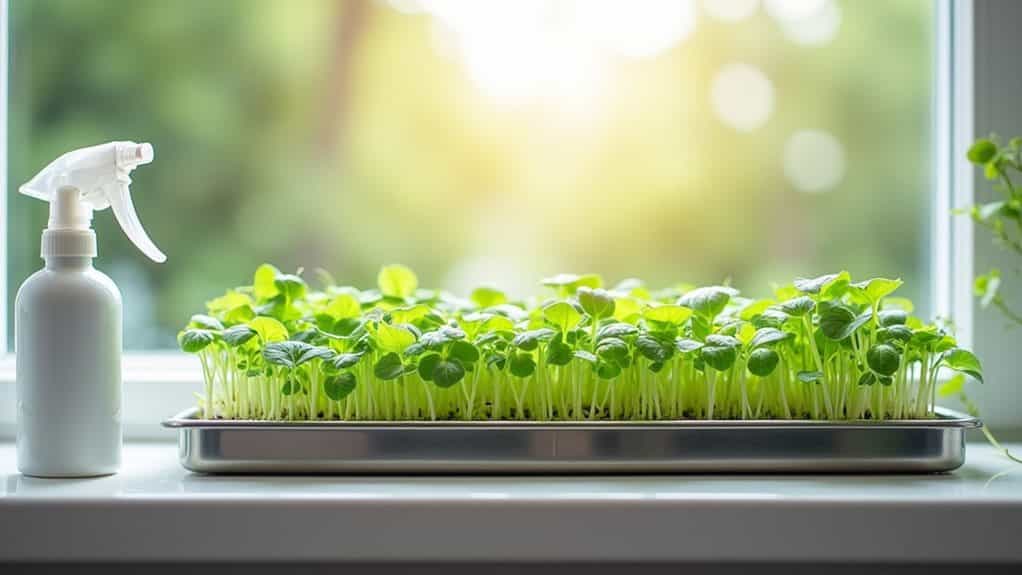 grow microgreens in containers