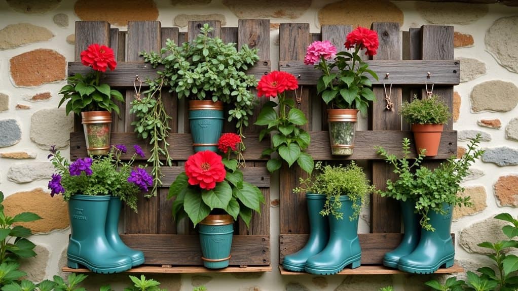 repurposed vertical garden ideas