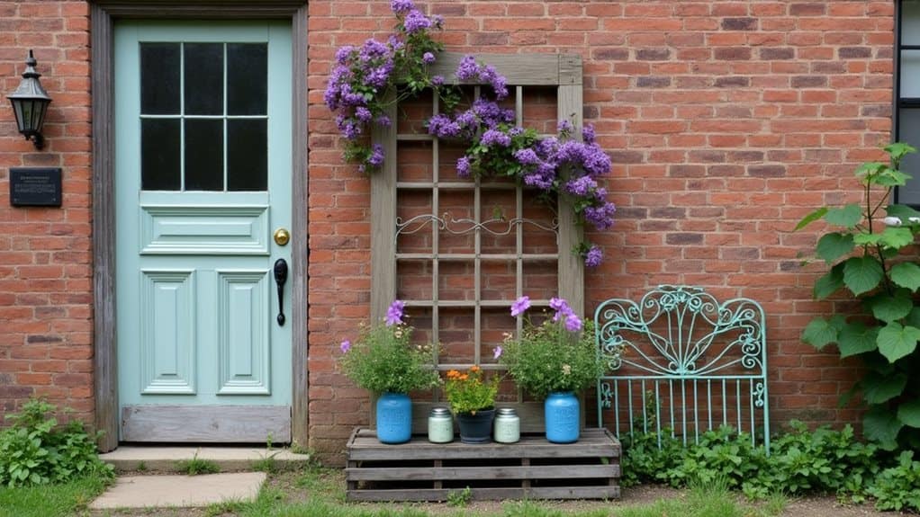 salvaged materials for garden structures