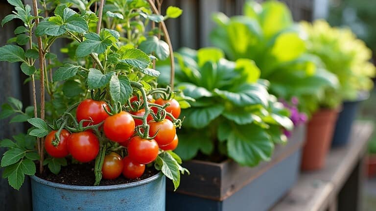 top container vegetable varieties