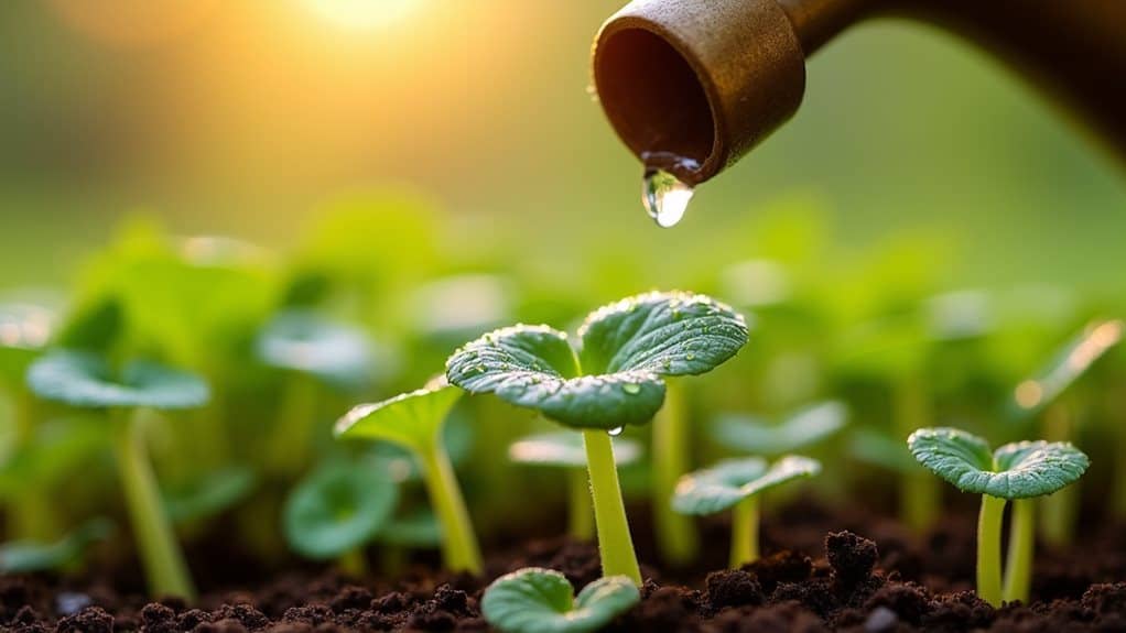 bottom watering for sunflowers