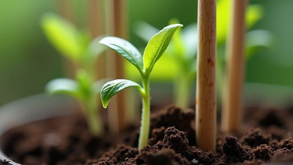 repurpose chopsticks for seedlings