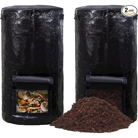 MyLifeUNIT Compost Bin 34 Gallon (2-Pack)