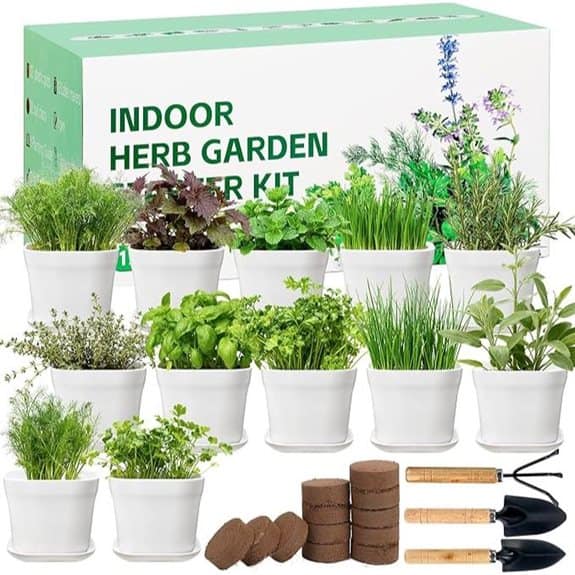12 Herb Garden Kit Indoor (42-Piece)