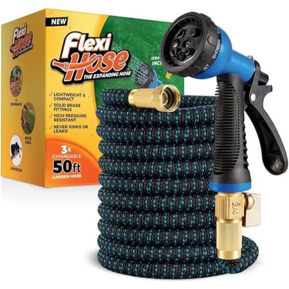 Flexi Expandable Garden Hose 50FT with Nozzle