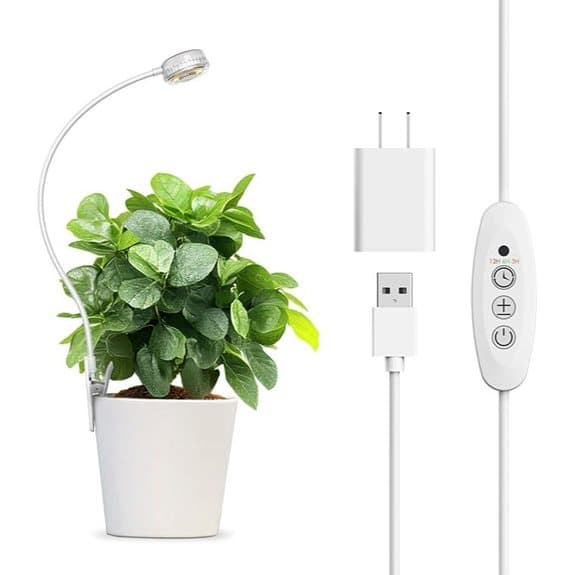 5W Clip-On LED Grow Light for Indoor Plants