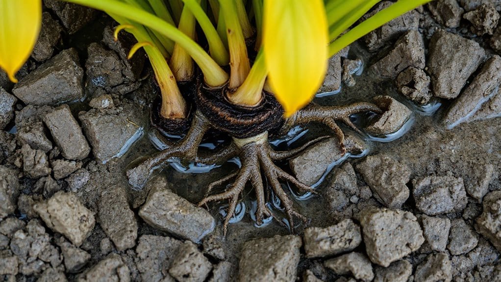 clay soil drowns roots