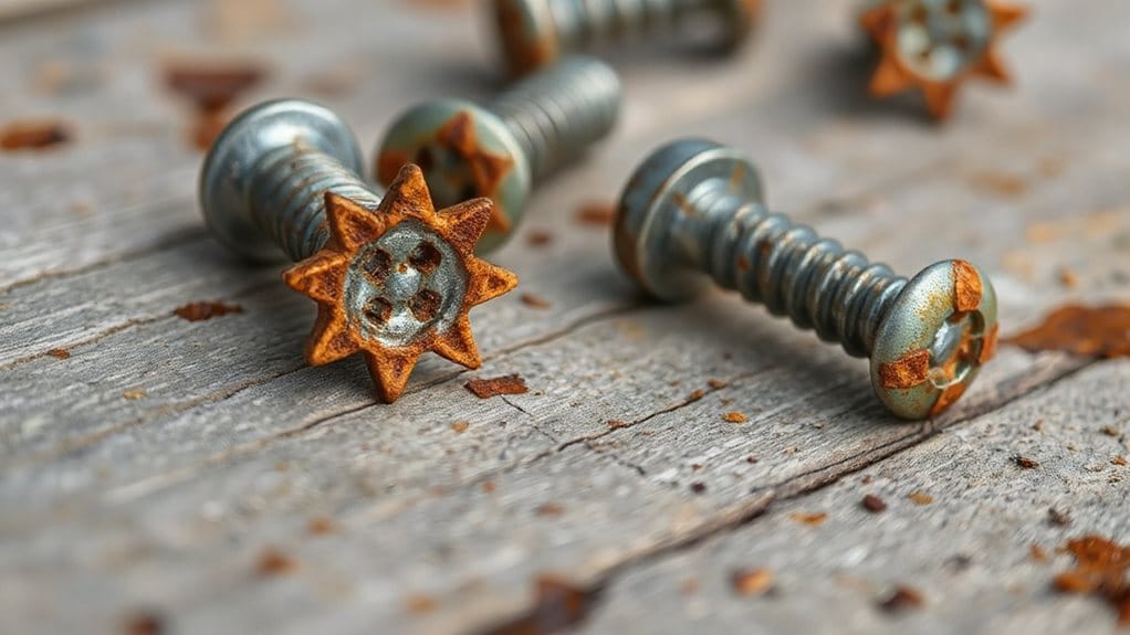 deck fasteners rusting prematurely