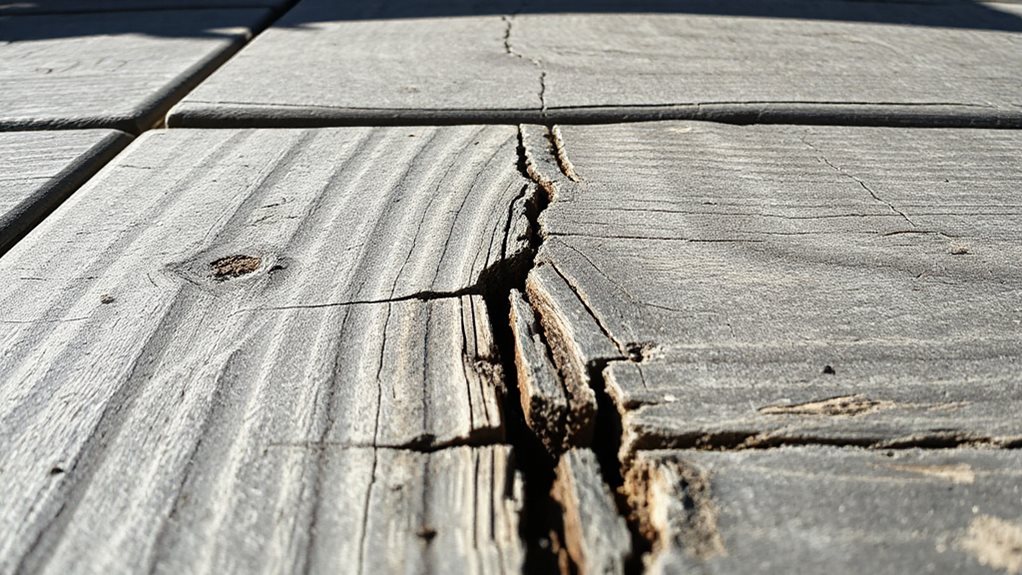deck joists cracking causes