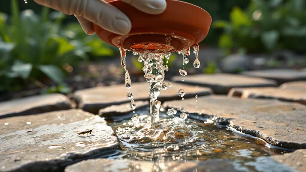 dump standing water monthly