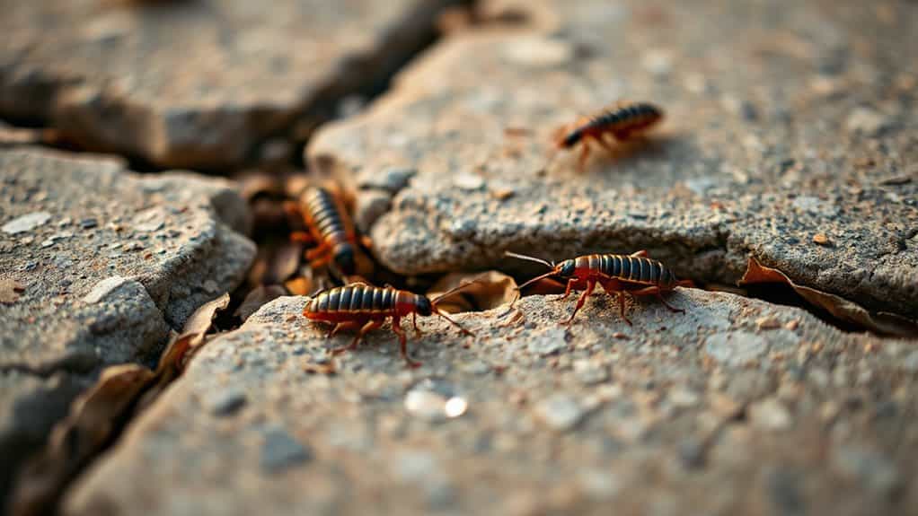earwigs seeking shelter indoors