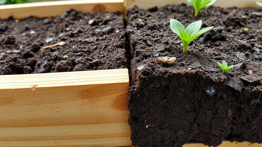 elevated soil drains and dries