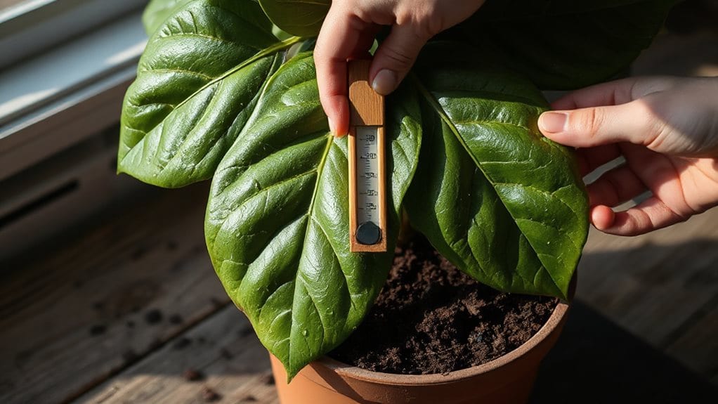 feel soil check multiple spots