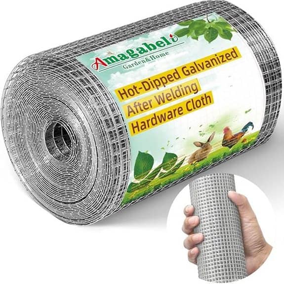 AMAGABELI 1/4 Galvanized Hardware Cloth 8in x 20ft