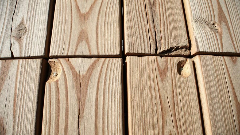 gaps indicate structural deck problems