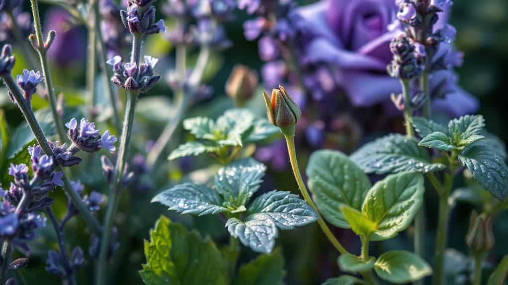 herbal scents repel garden pests