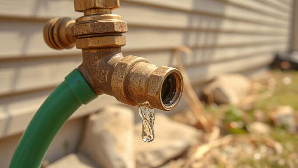 hose connected faucet causes leaks